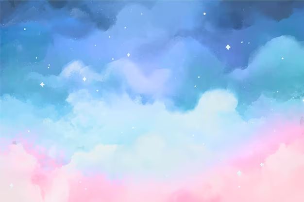 WATER COLOUR BLUE AND PINK GALAXY BACKGROUND  