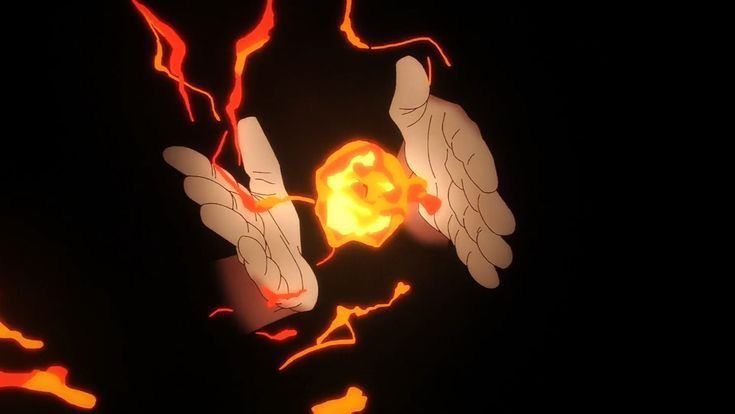 SAKUNA ANIME HAND POWER WALLPAPER