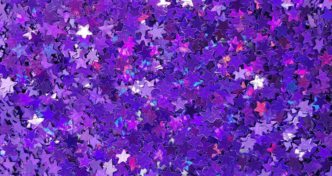 PURPLE STAR GLITTERS