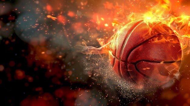 BASKETBALL ON FIRE 